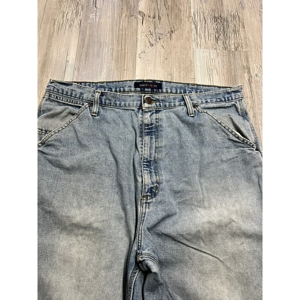 Vintage Robert Stock‎ Carpenter Jeans Baggy Faded Loose skater 2000s Work 38x30